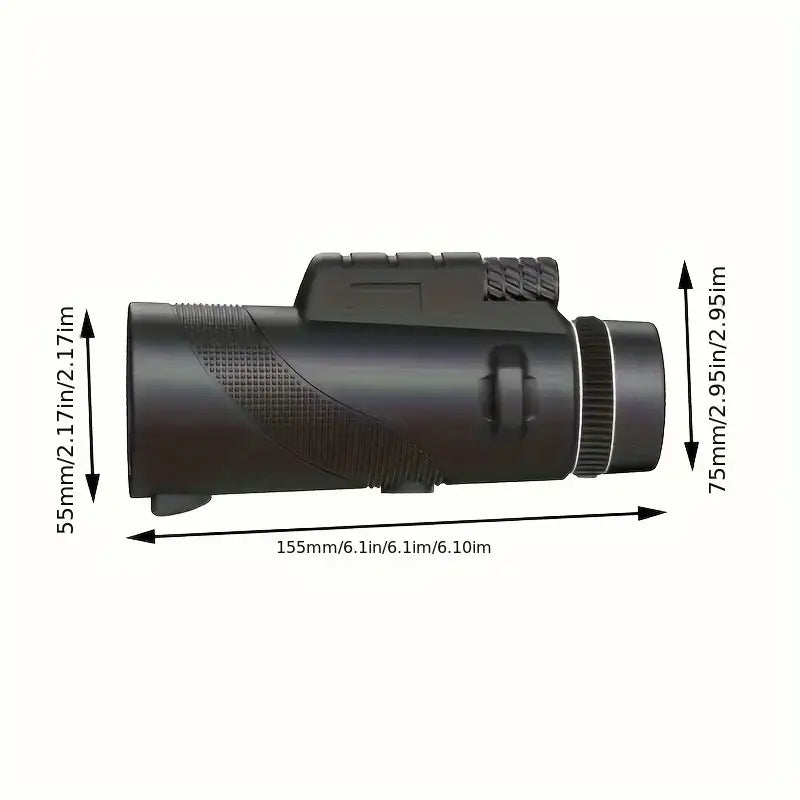 Zoom Monocular Telescope with Tripod & Phone Clip Habicare